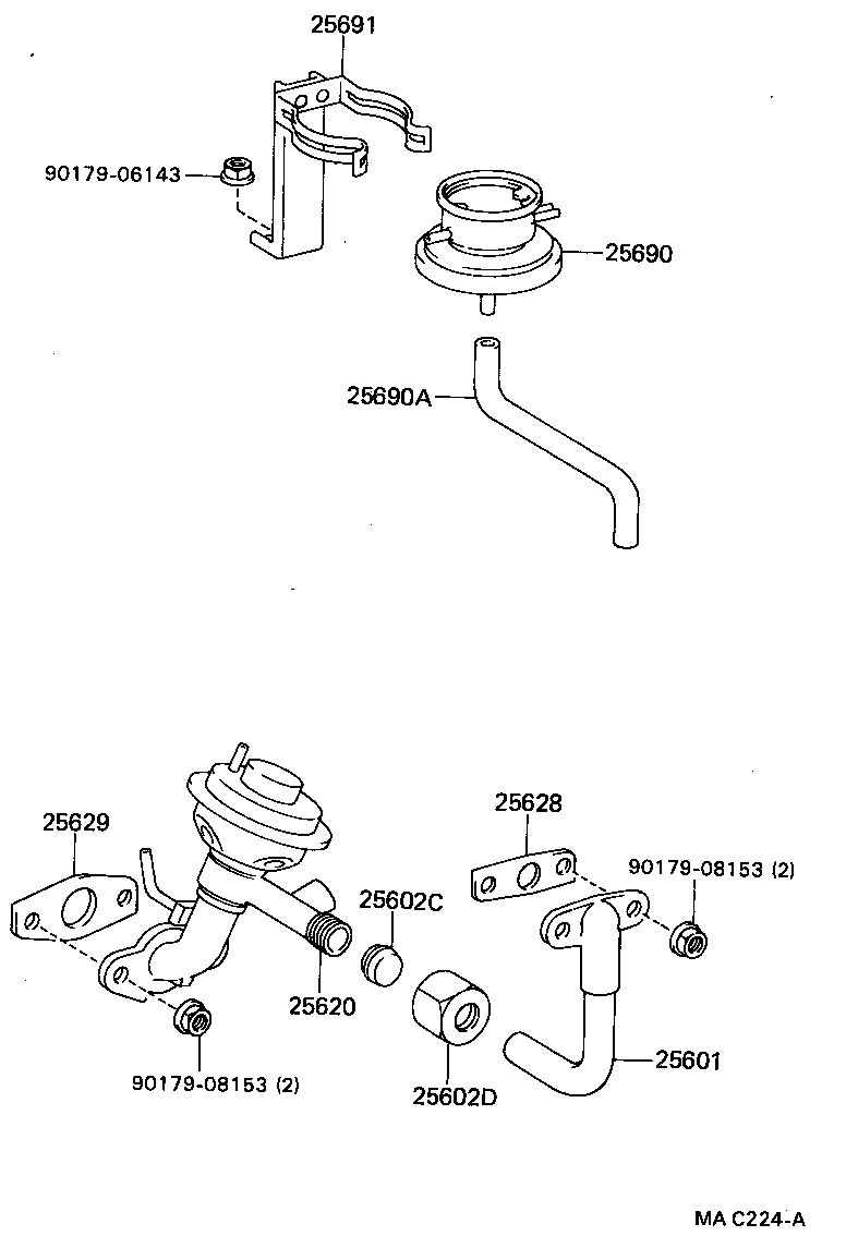 25870-15230 MODULATOR ASSY, EGR VACUUM product image