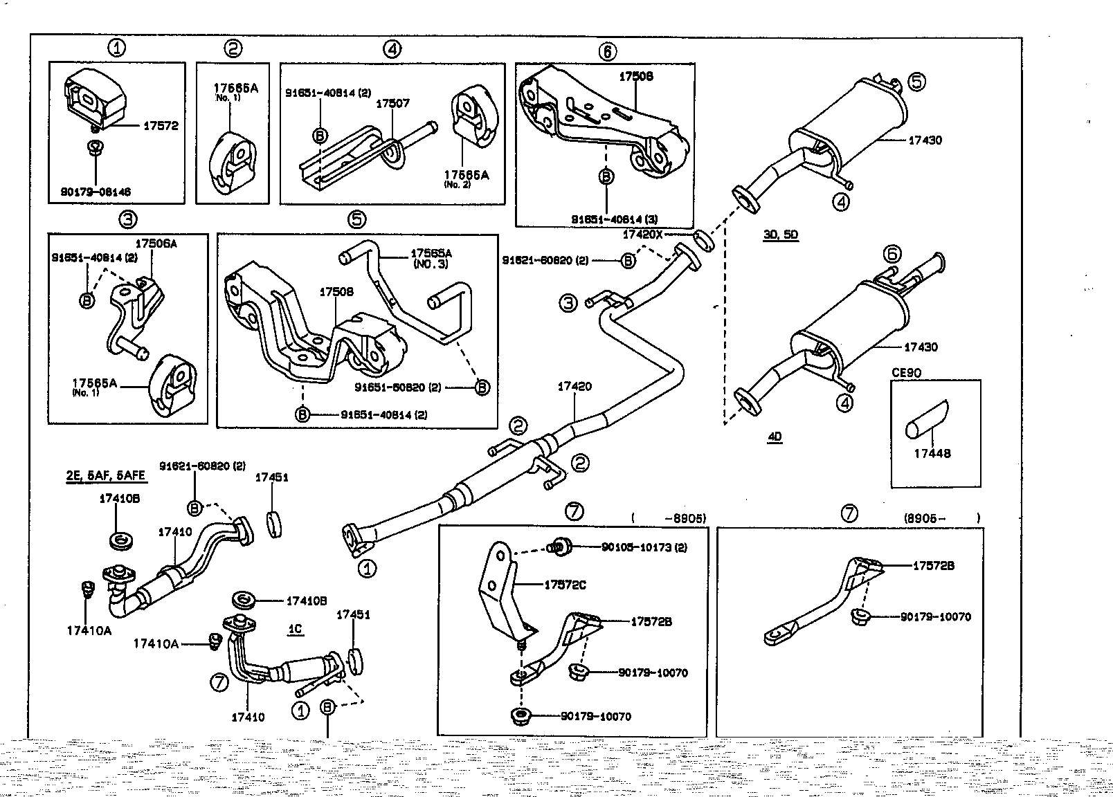 17430-11180 PIPE ASSY, EXHAUST, TAIL product image