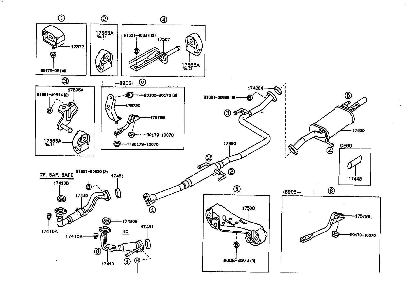 17430-16520 PIPE ASSY, EXHAUST, TAIL product image