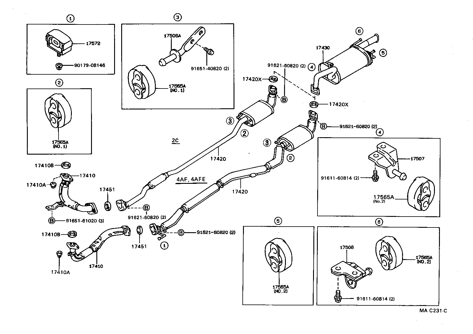 17430-11180 PIPE ASSY, EXHAUST, TAIL product image