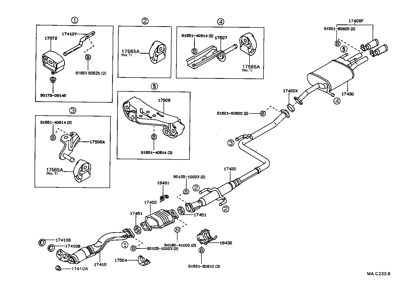17430-16520 PIPE ASSY, EXHAUST, TAIL product image