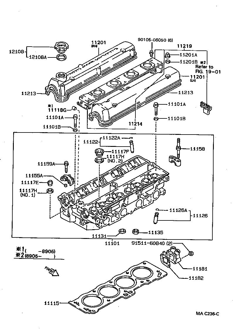 11201-64080 COVER SUB-ASSY, CYLINDER HEAD product image