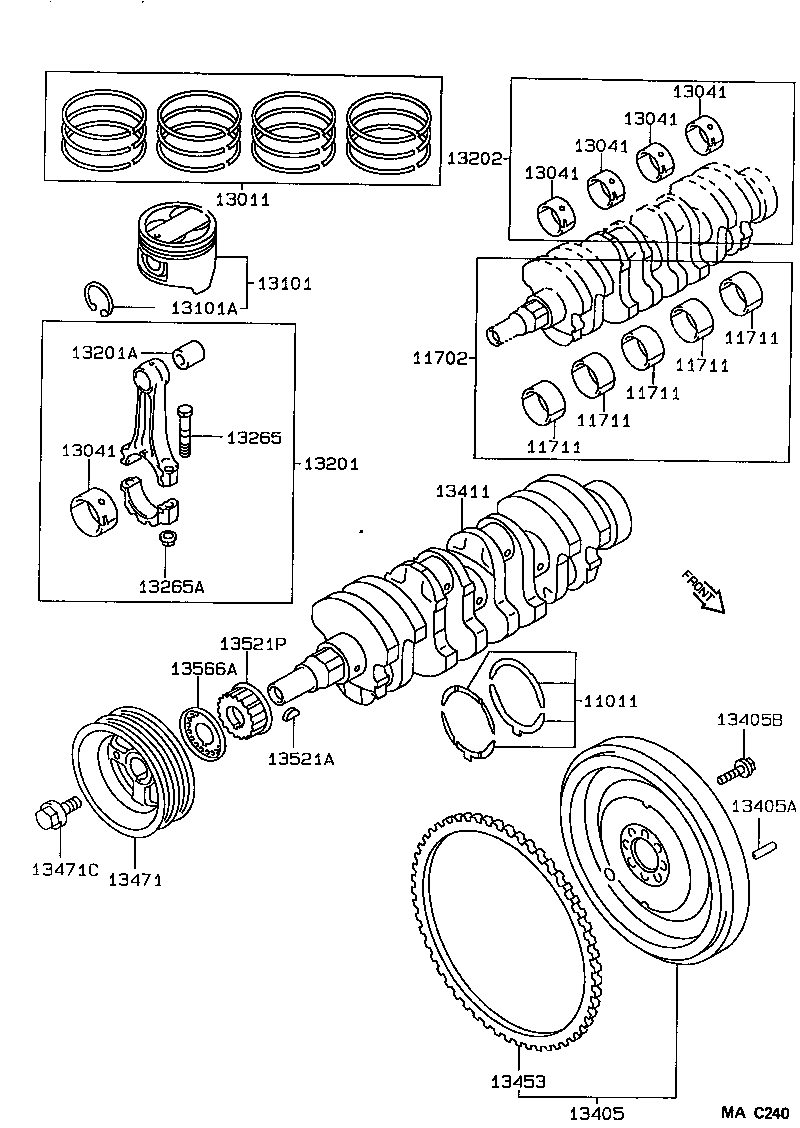 13201-69115 ROD SUB-ASSY, CONNECTING product image