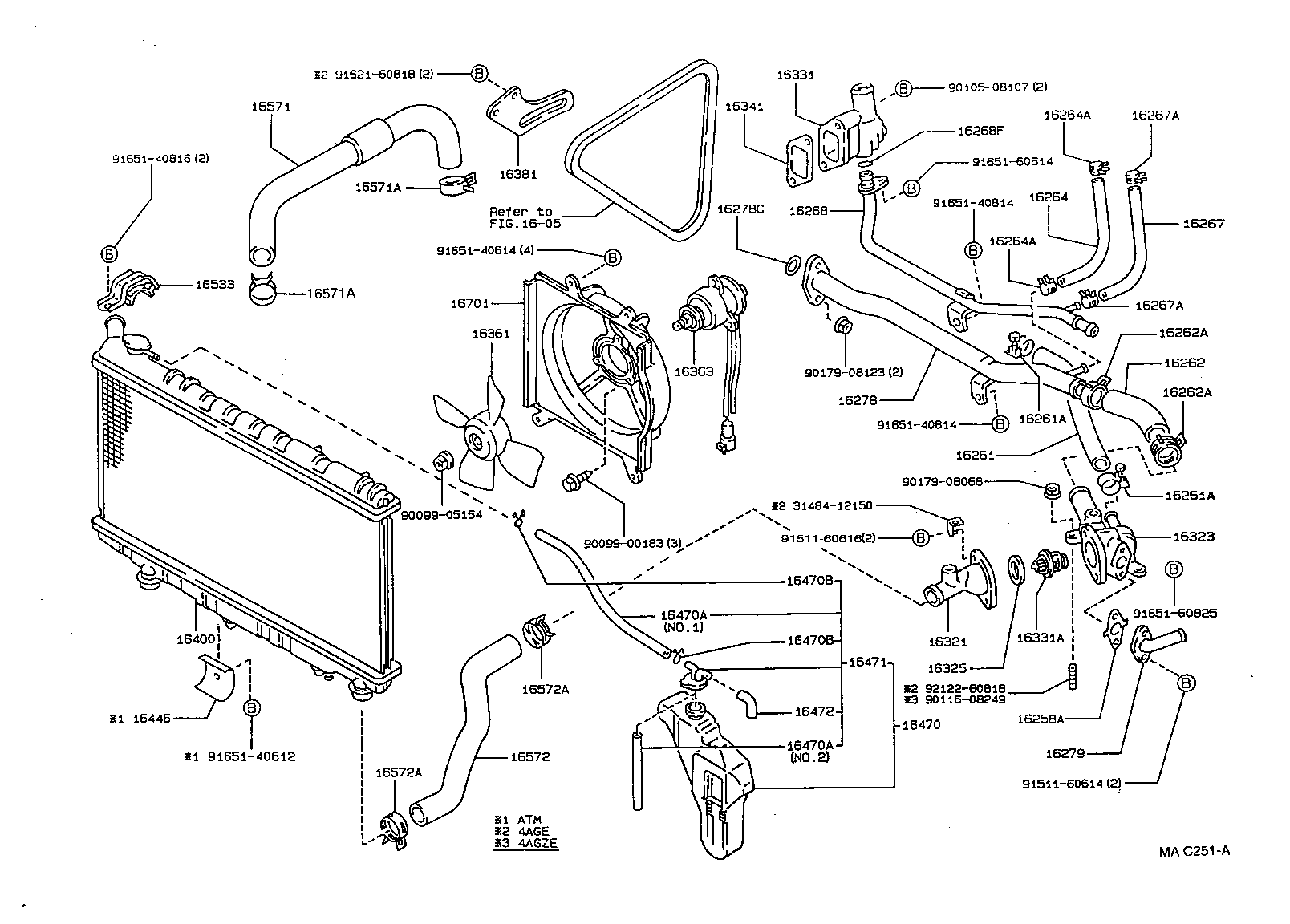16571-16100 HOSE, RADIATOR, INLET product image