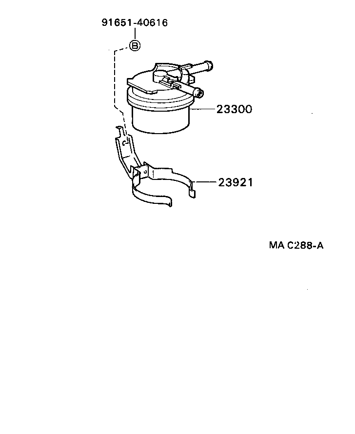 90929-01243 SUPPORT, FUEL FILTER product image