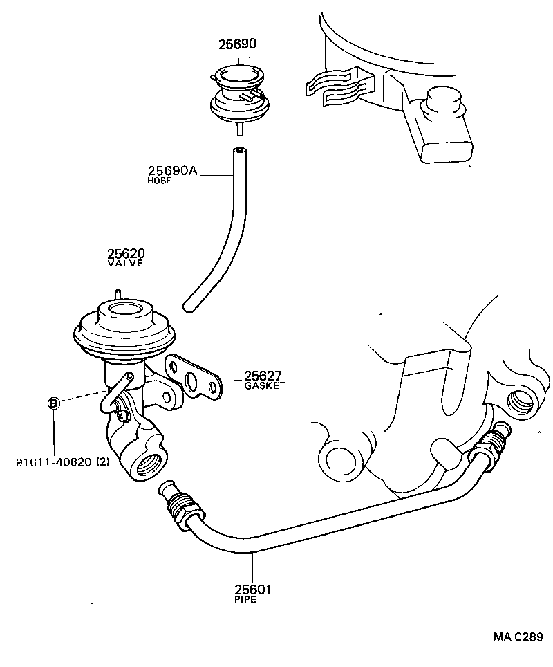25870-13140 MODULATOR ASSY, EGR VACUUM product image