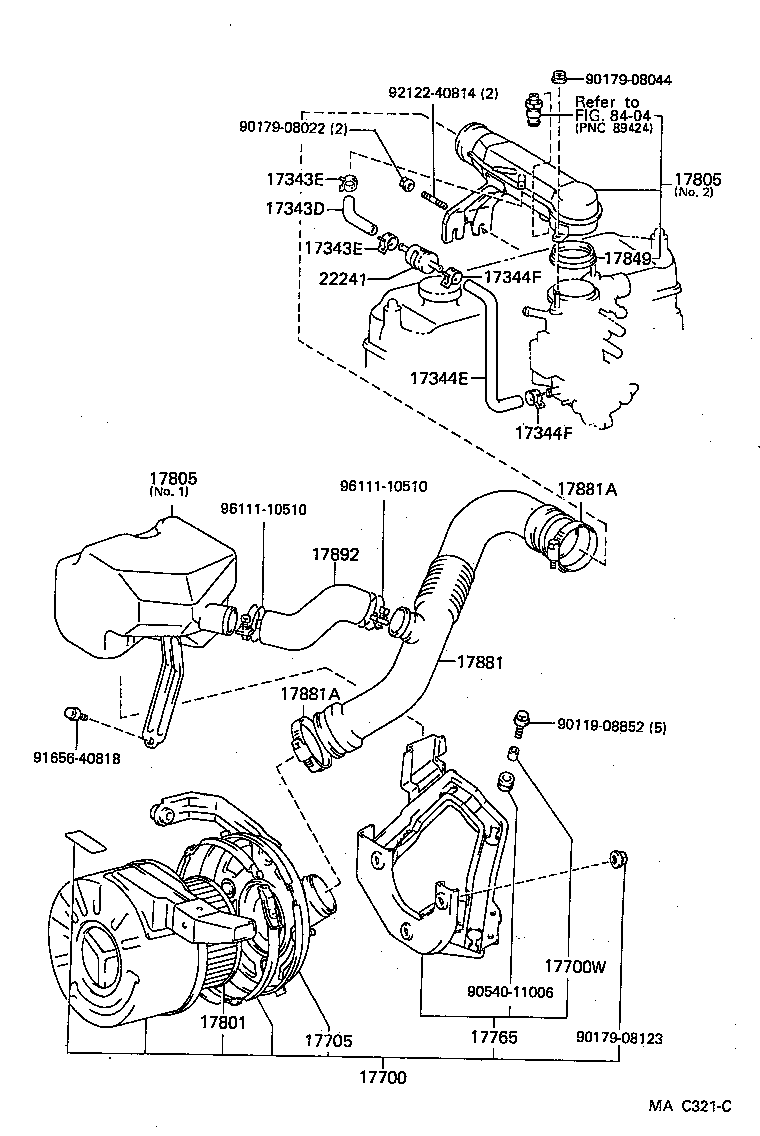 17705-50020 CAP SUB-ASSY, AIR CLEANER product image