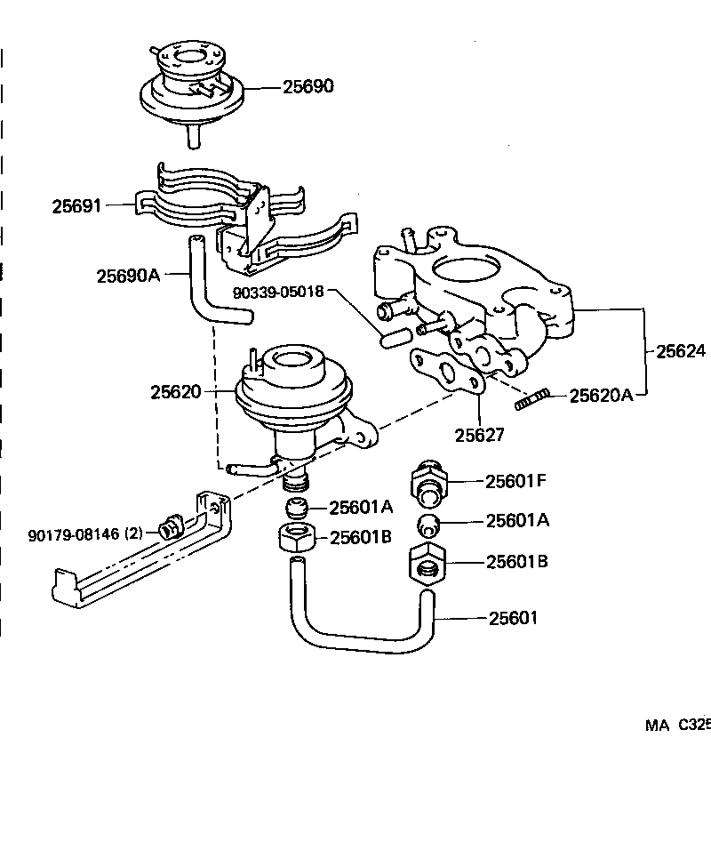 25870-41020 MODULATOR ASSY, EGR VACUUM product image