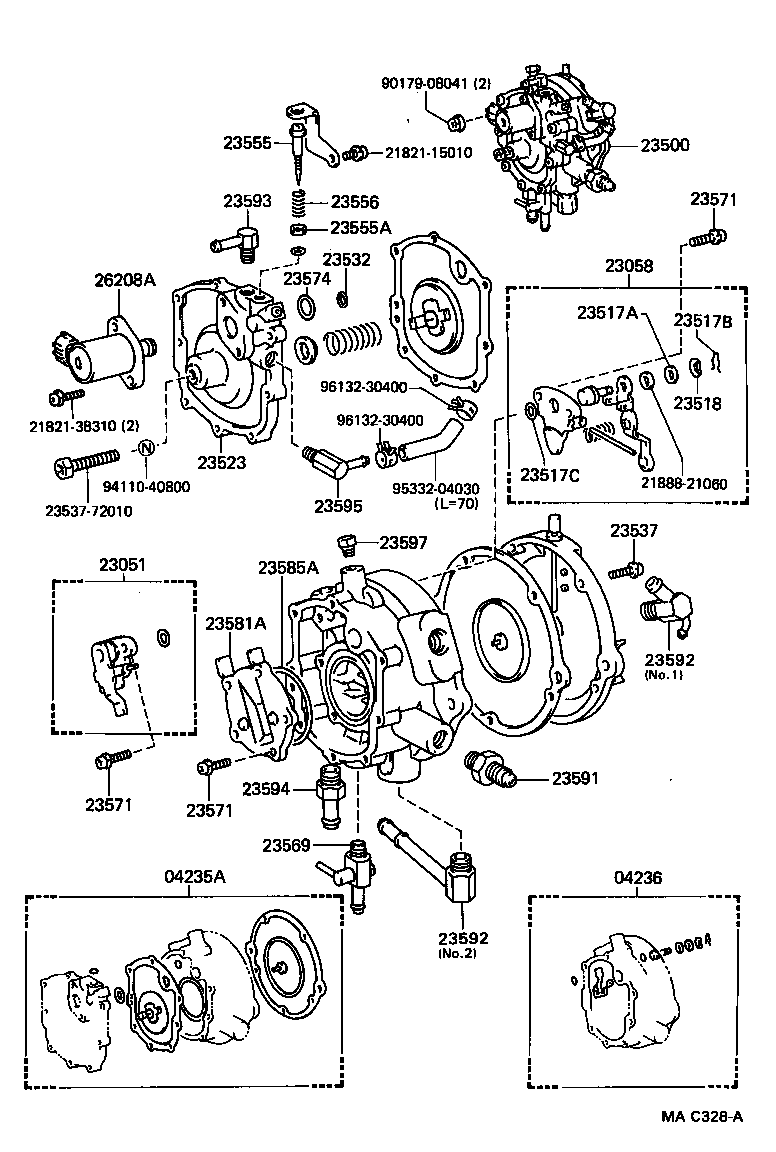 23592-73130 UNION, NO.2, FUEL HOSE product image