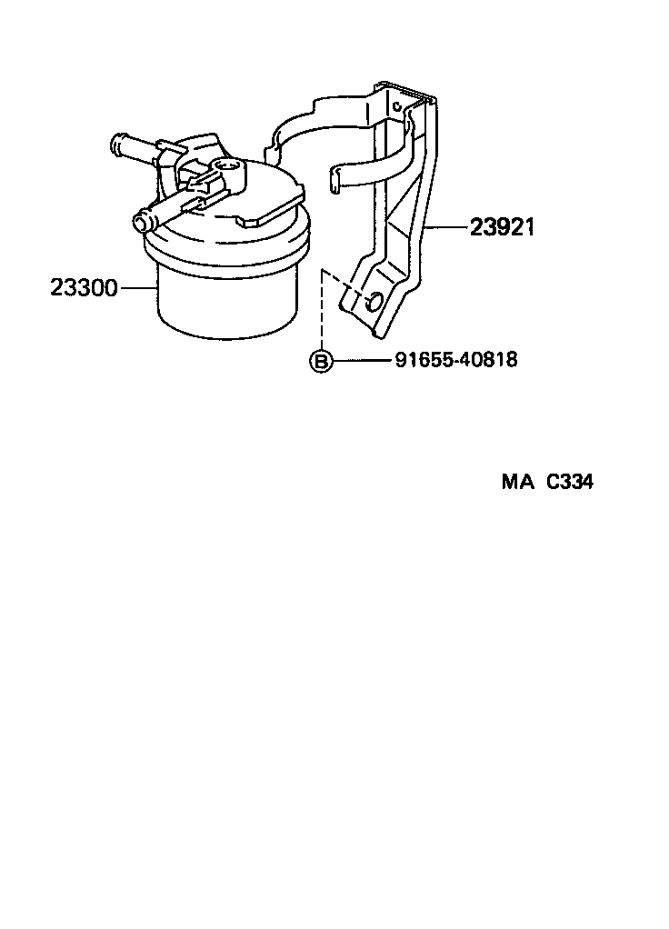 23921-54240 SUPPORT, FUEL FILTER product image