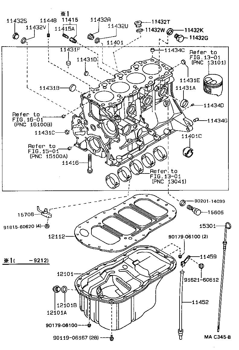 11401-19319 BLOCK SUB-ASSY, CYLINDER product image
