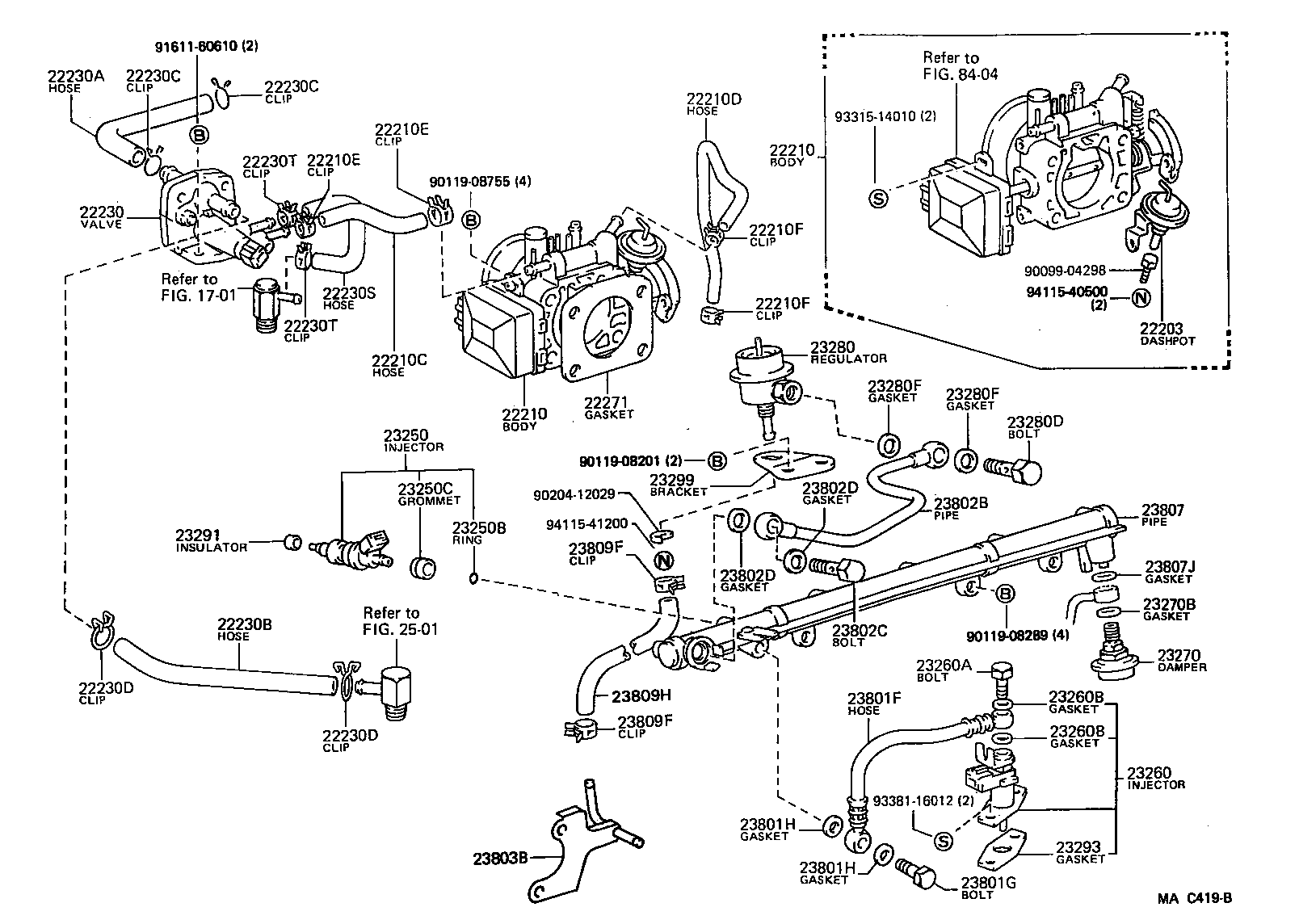 23264-42010 BRACKET, FUEL FILTER product image