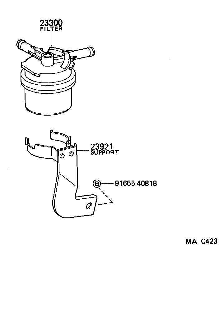 23921-54240 SUPPORT, FUEL FILTER product image