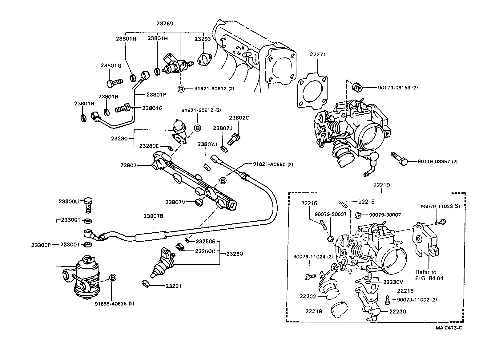 23209-16110 INJECTOR ASSY, FUEL product image
