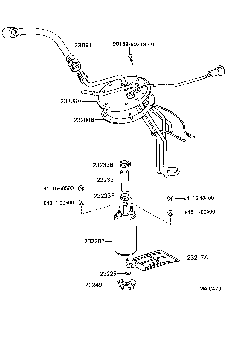 23801-65030 PIPE, FUEL, NO.1 product image