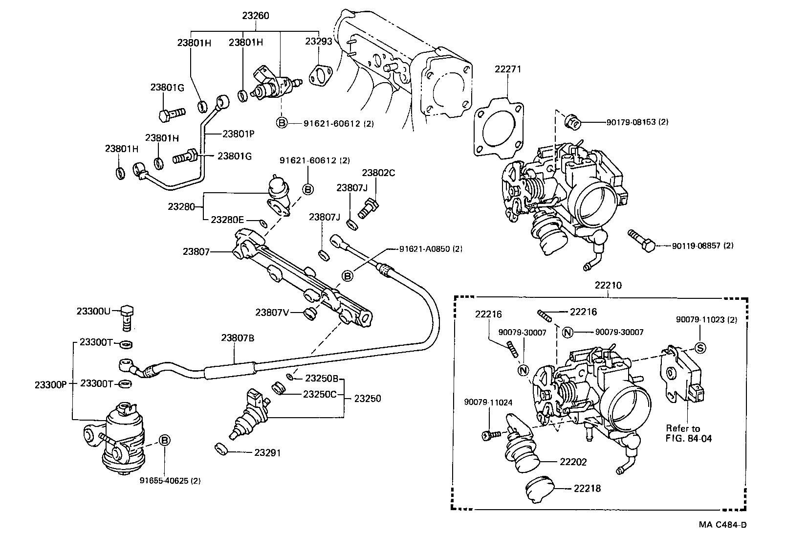 Toyota 22210-16460 BODY ASSY, THROTTLE