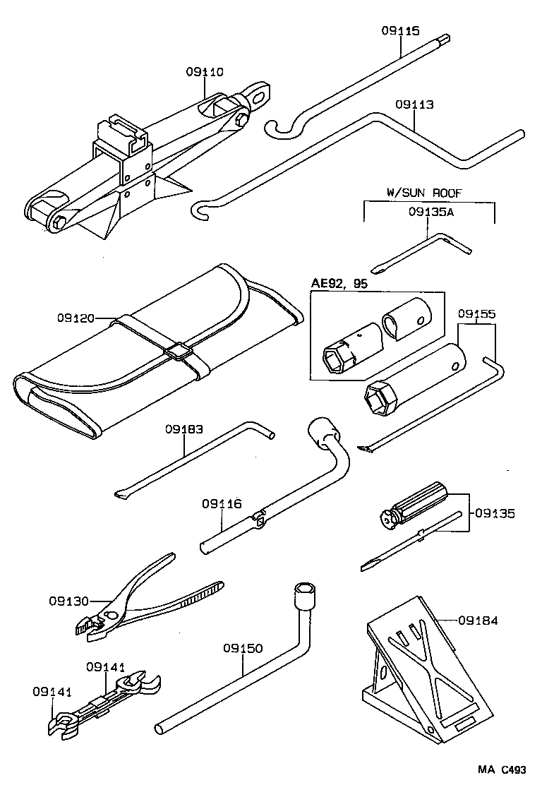 09110-12050 JACK ASSY product image