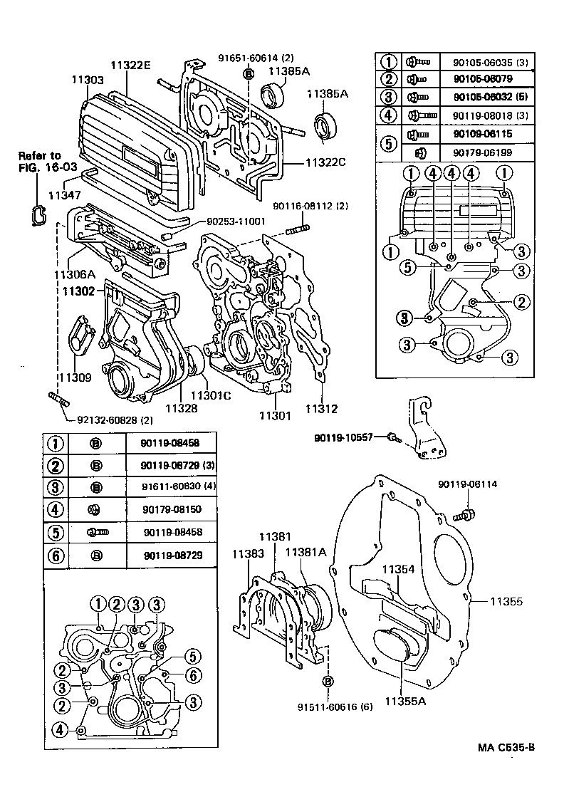 11311-79025 CASE SUB-ASSY, TIMING GEAR product image