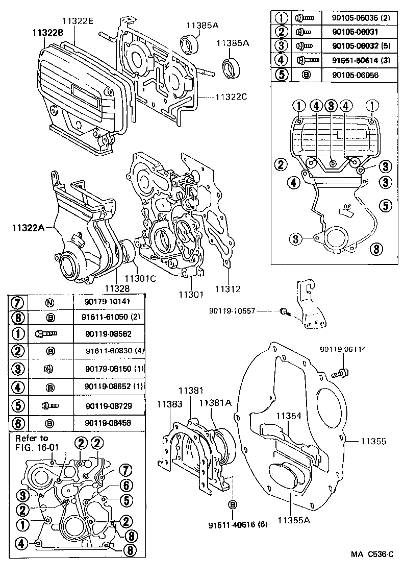11311-79025 CASE SUB-ASSY, TIMING GEAR product image