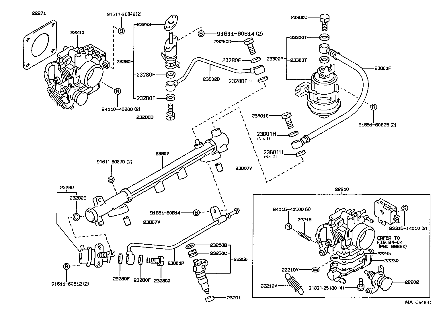 Toyota 23206-11050 BRACKET, FUEL PUMP