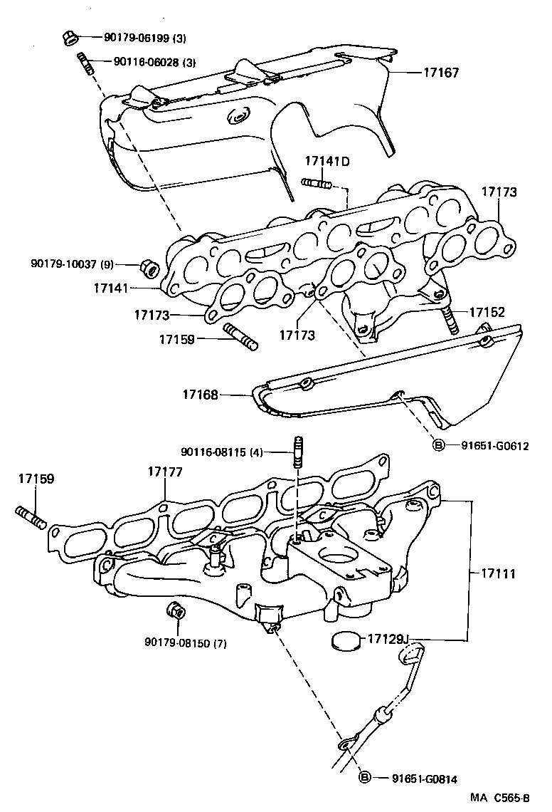 17139-70040 STAY, MANIFOLD, NO.2 product image