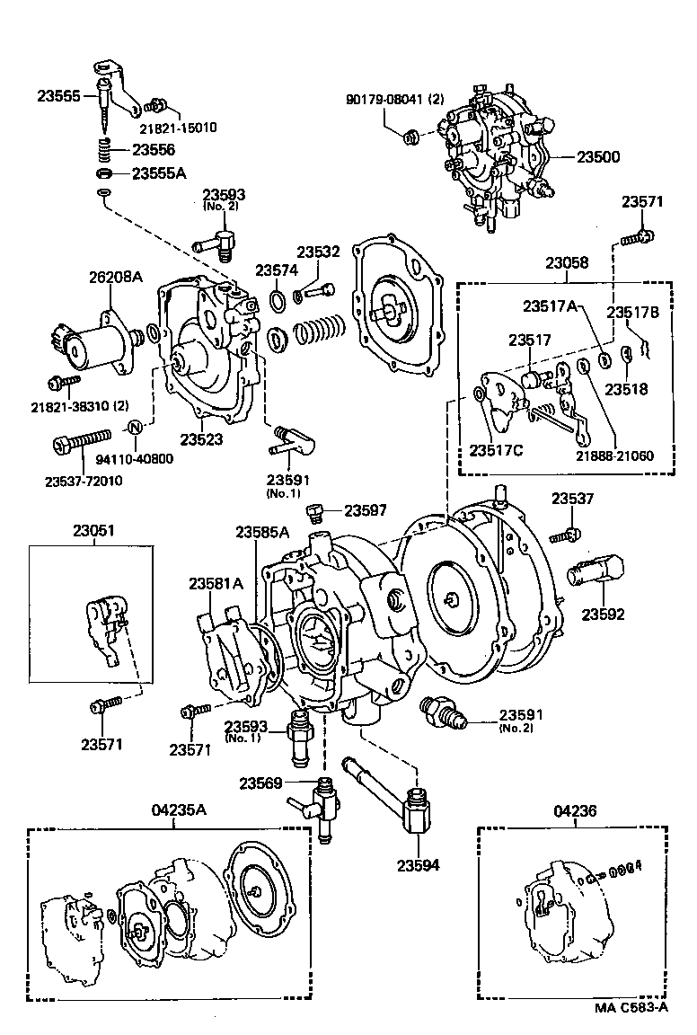 23592-73130 UNION, NO.2, FUEL HOSE product image