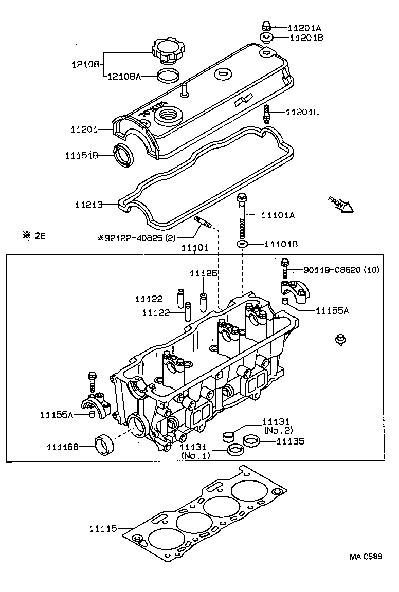 11101-19225 HEAD SUB-ASSY, CYLINDER product image