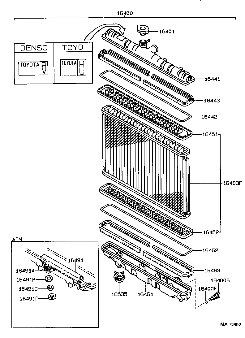 16400-15431 RADIATOR ASSY product image