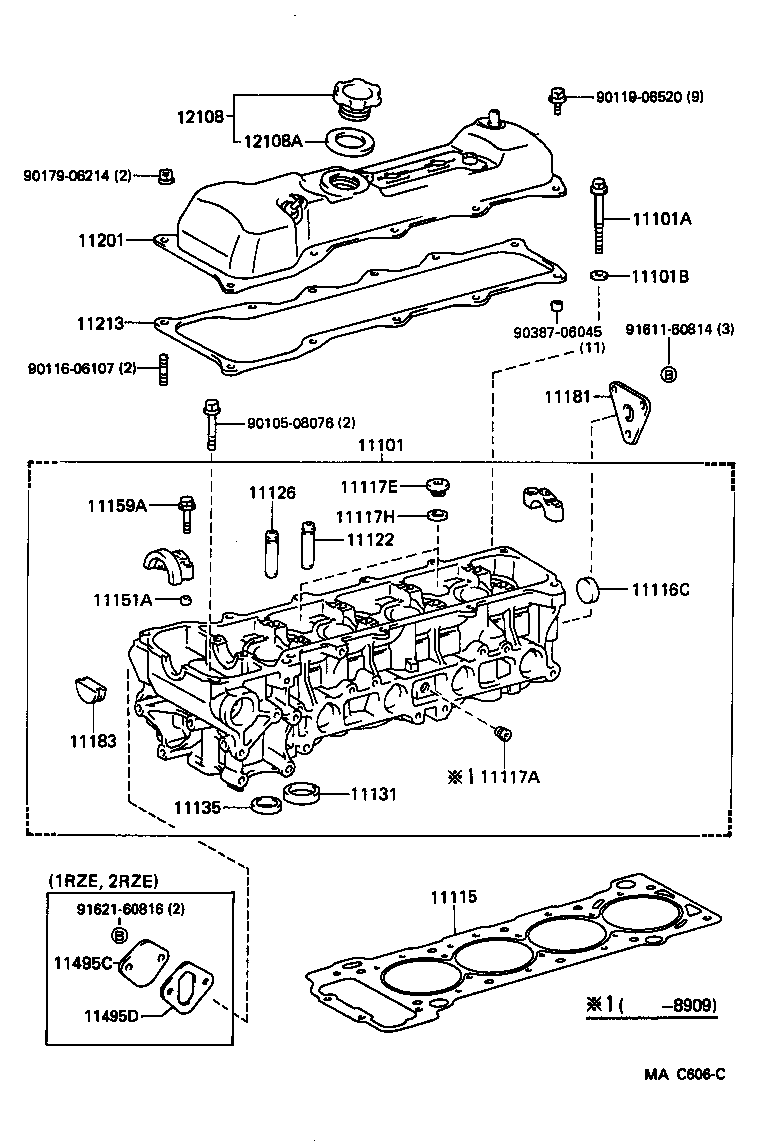 11496-75020 GASKET(FOR CYLINDER HEAD) product image