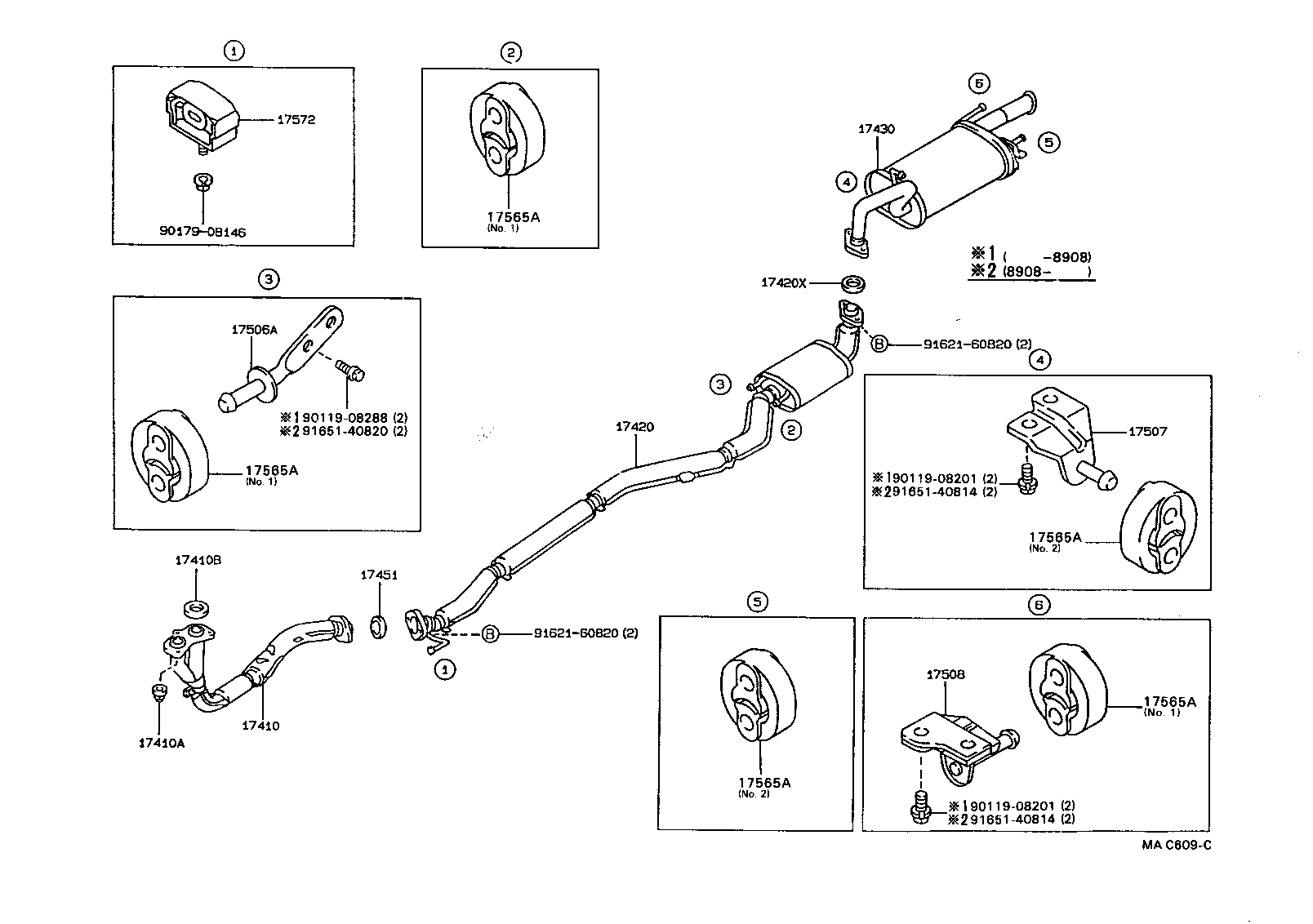 17430-11190 PIPE ASSY, EXHAUST, TAIL product image