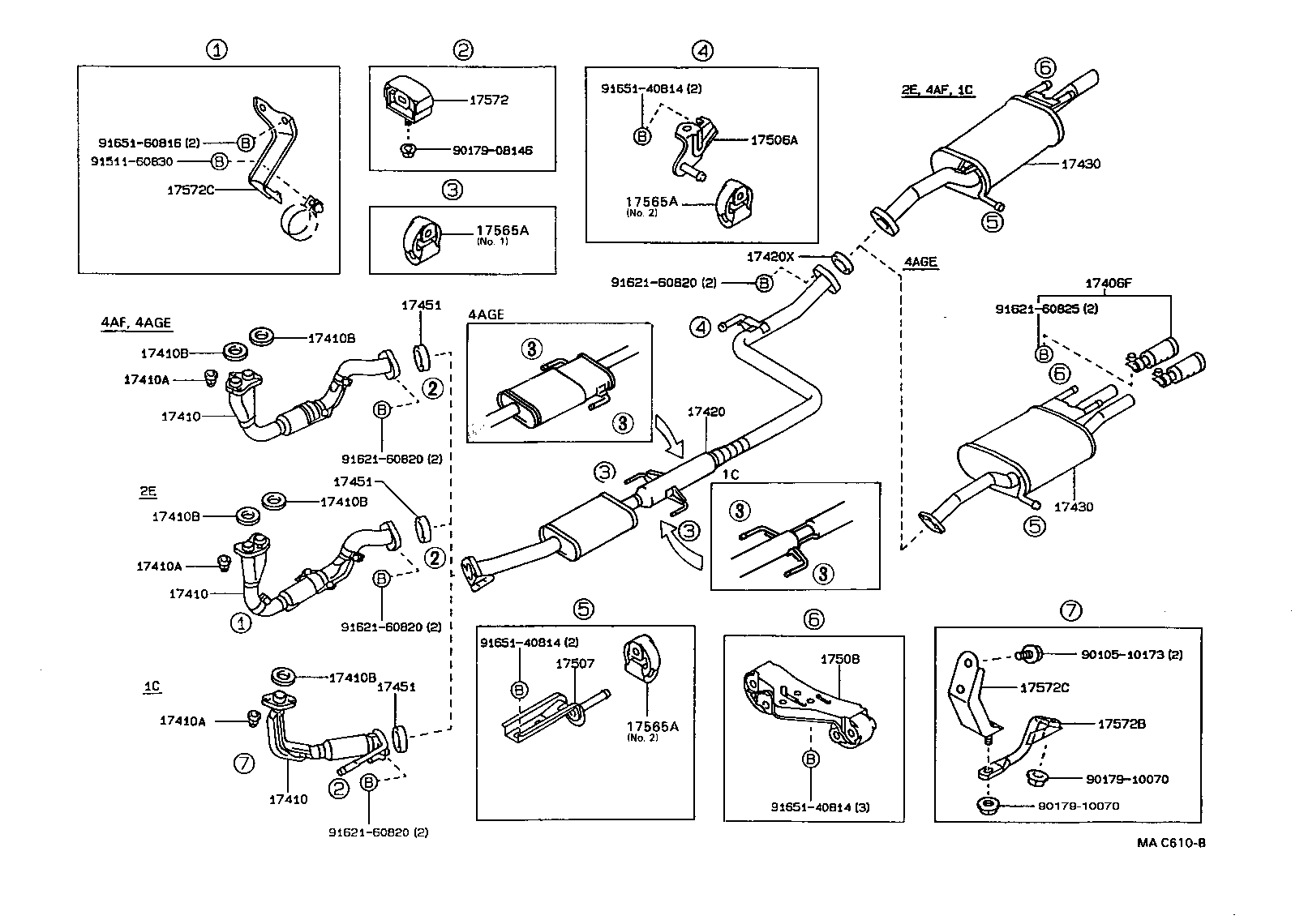 17430-11190 PIPE ASSY, EXHAUST, TAIL product image