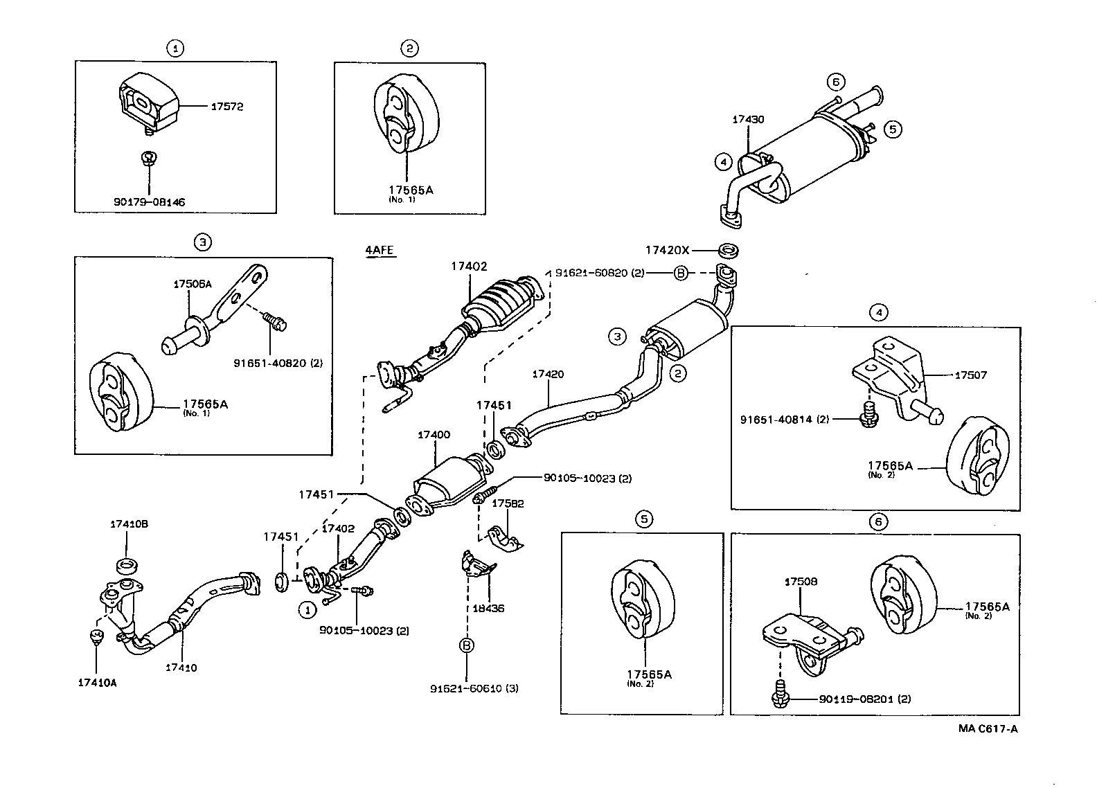 17430-11190 PIPE ASSY, EXHAUST, TAIL product image