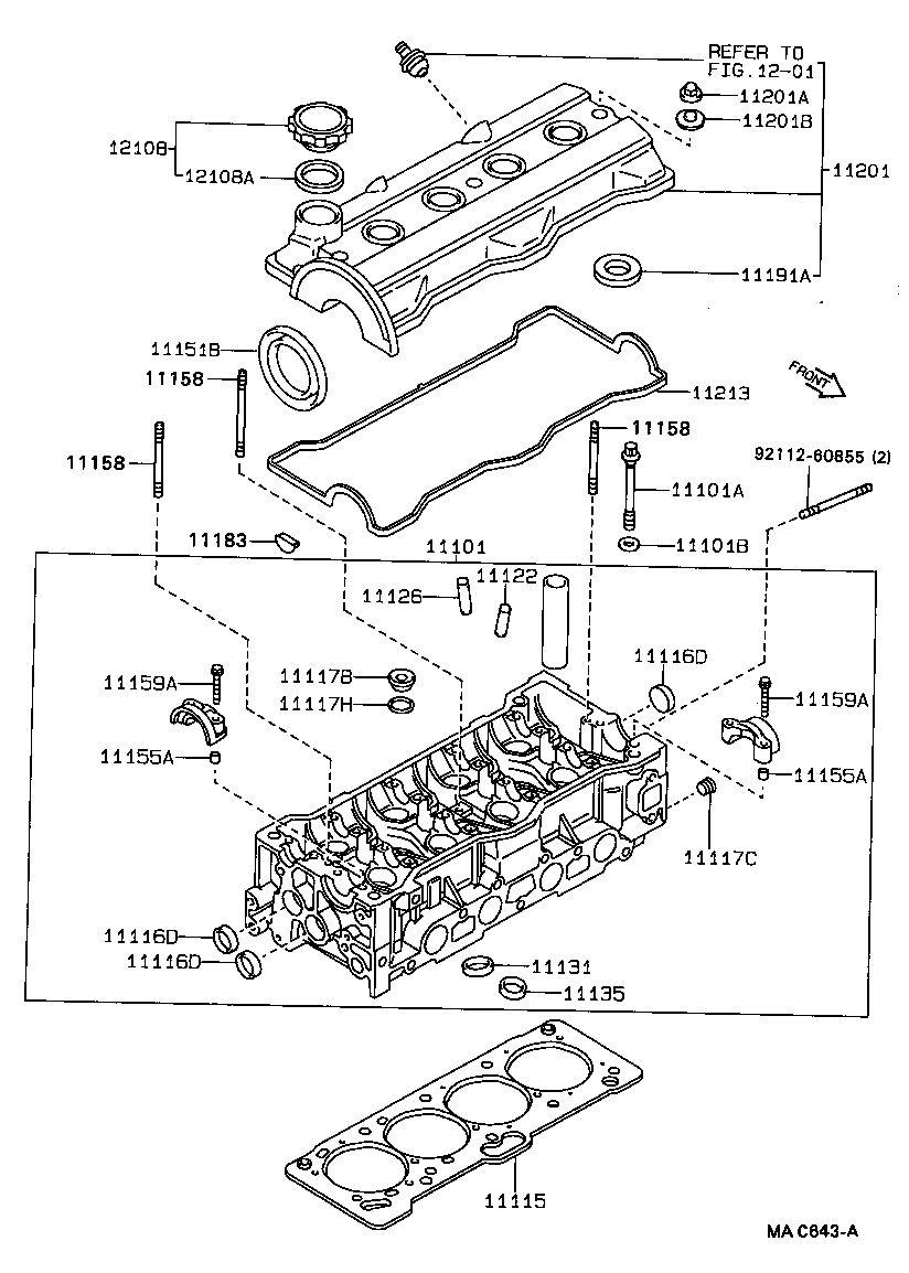 11213-88382 GASKET, CYLINDER HEAD COVER product image