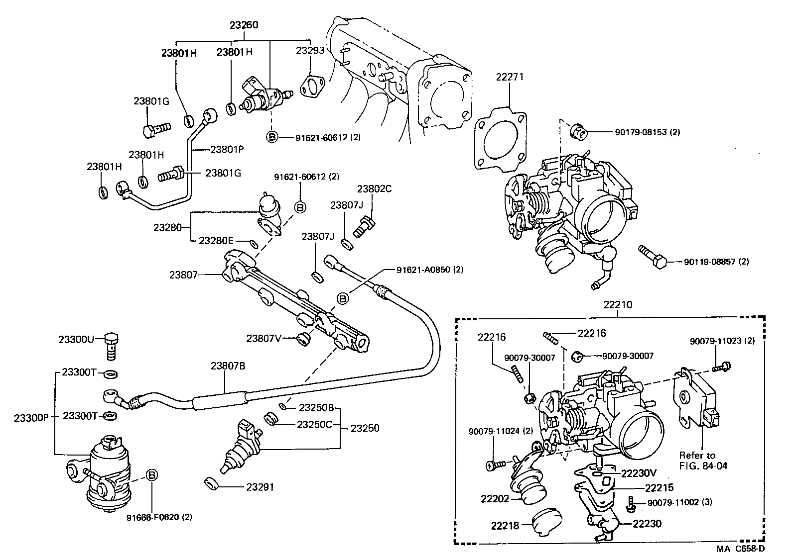 Toyota 23217-74500 FILTER, FUEL PUMP