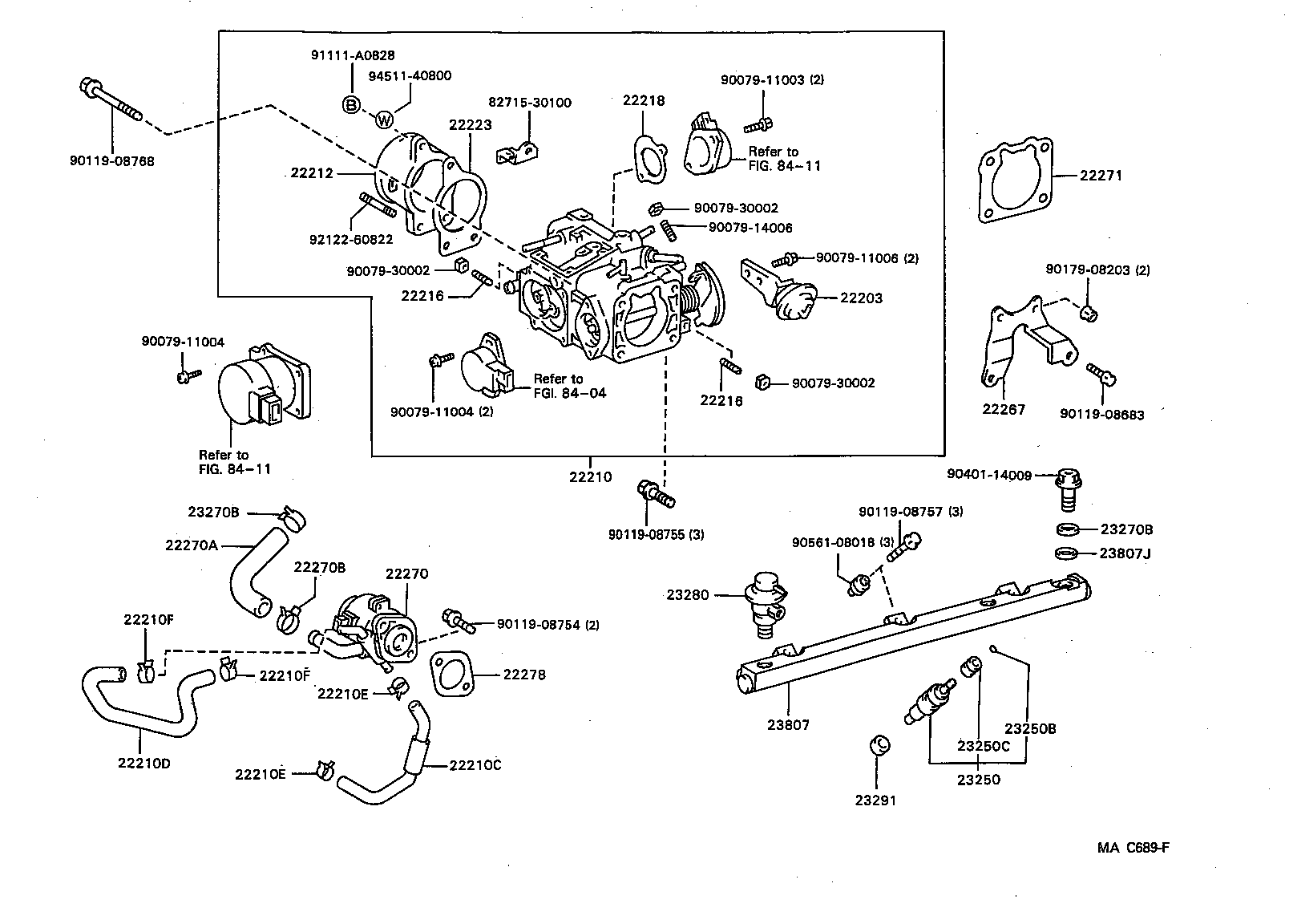22271-74062 GASKET, THROTTLE BODY product image