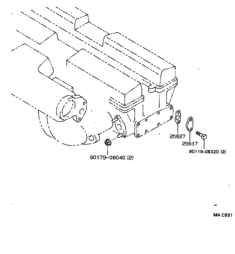 17341-72070 HOSE(FOR EGR PIPE, NO.1) product image