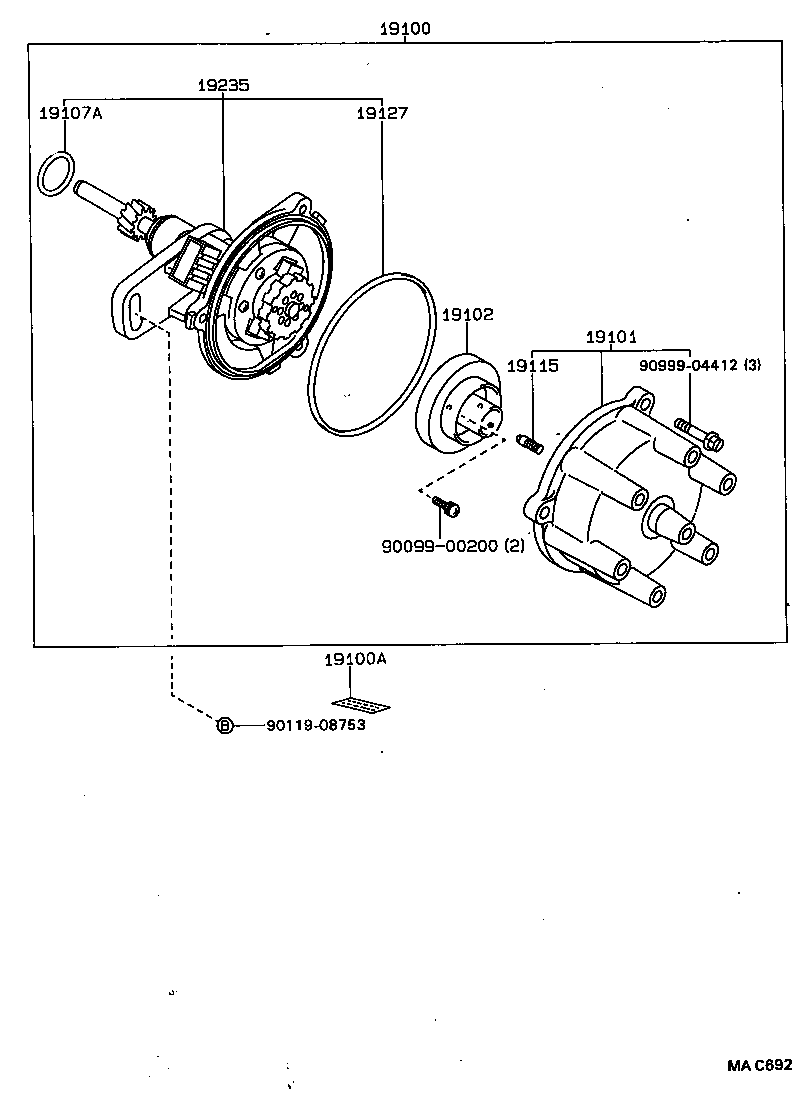 19300-70012 SENSOR ASSY, CAM POSITION product image