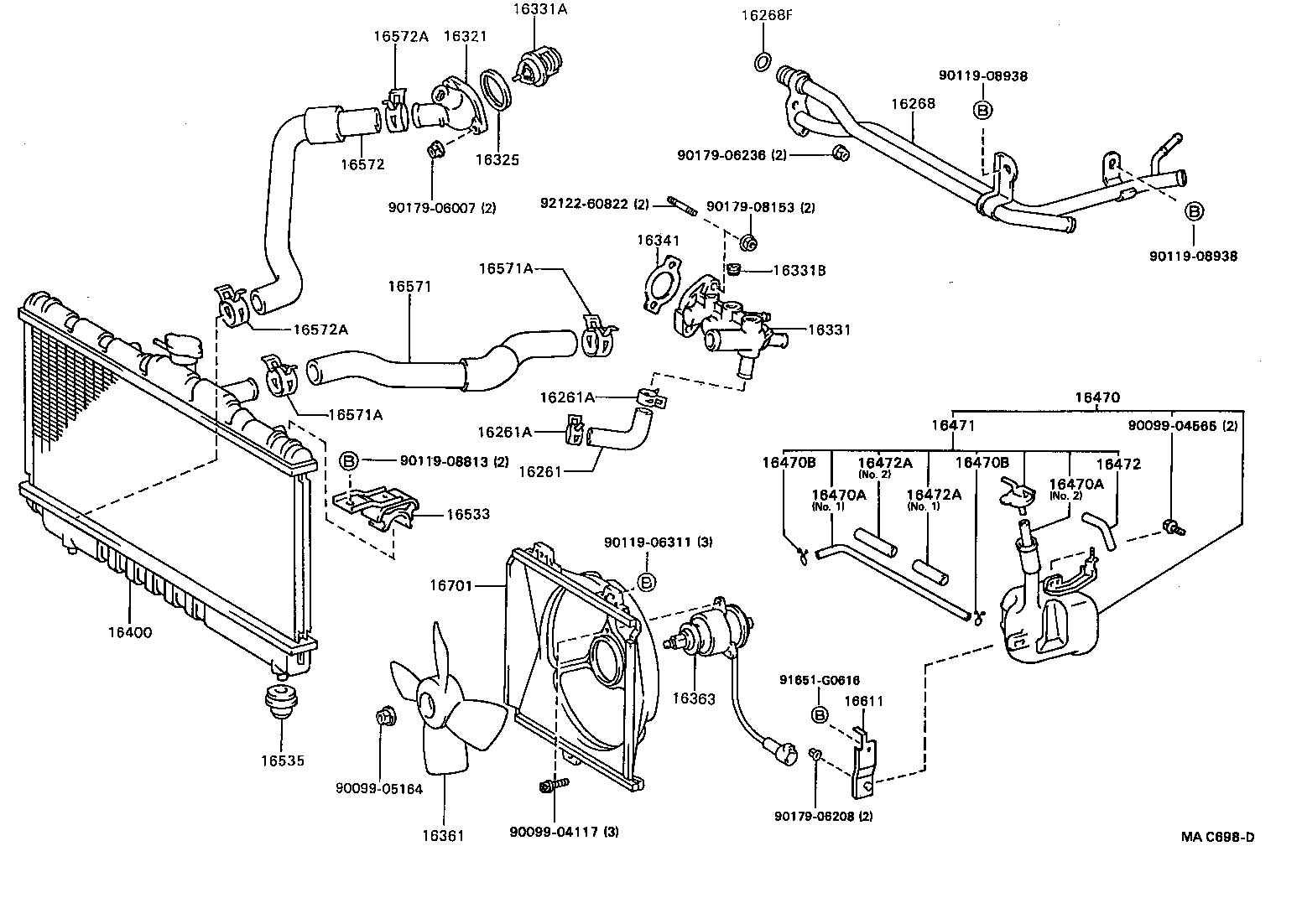 16304-88382 OUTLET, WATER product image