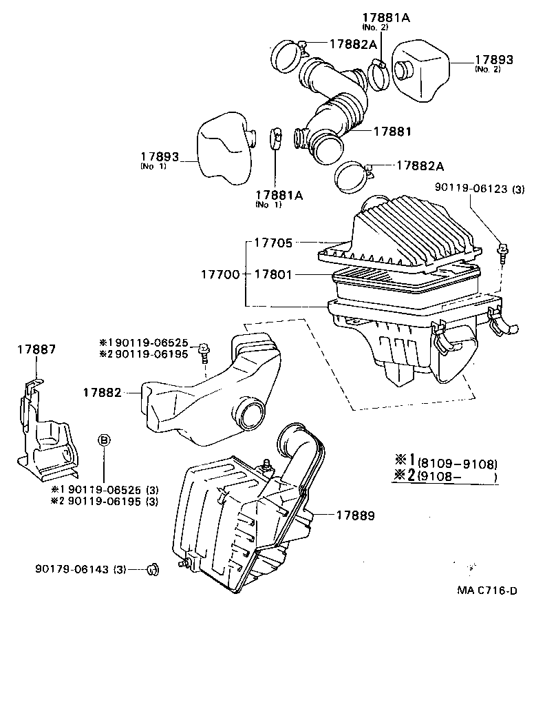 17735-74060 CAP SUB-ASSY, AIR CLEANER product image