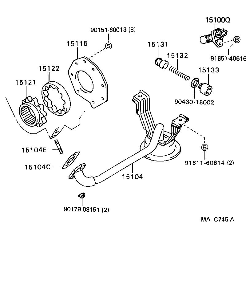 15100-70040 PUMP ASSY, OIL product image
