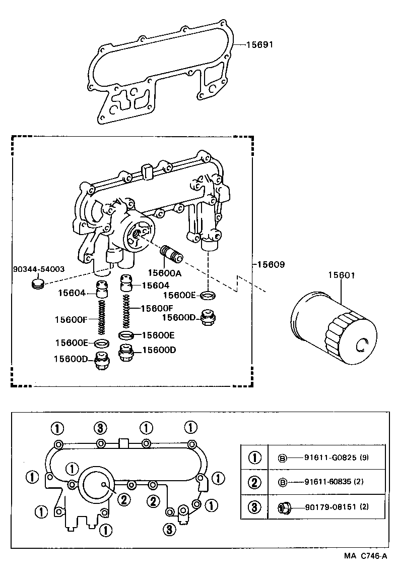 90301-01002 GASKET, OIL FILTER product image