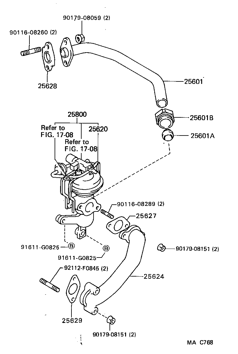 25870-41020 MODULATOR ASSY, EGR VACUUM product image