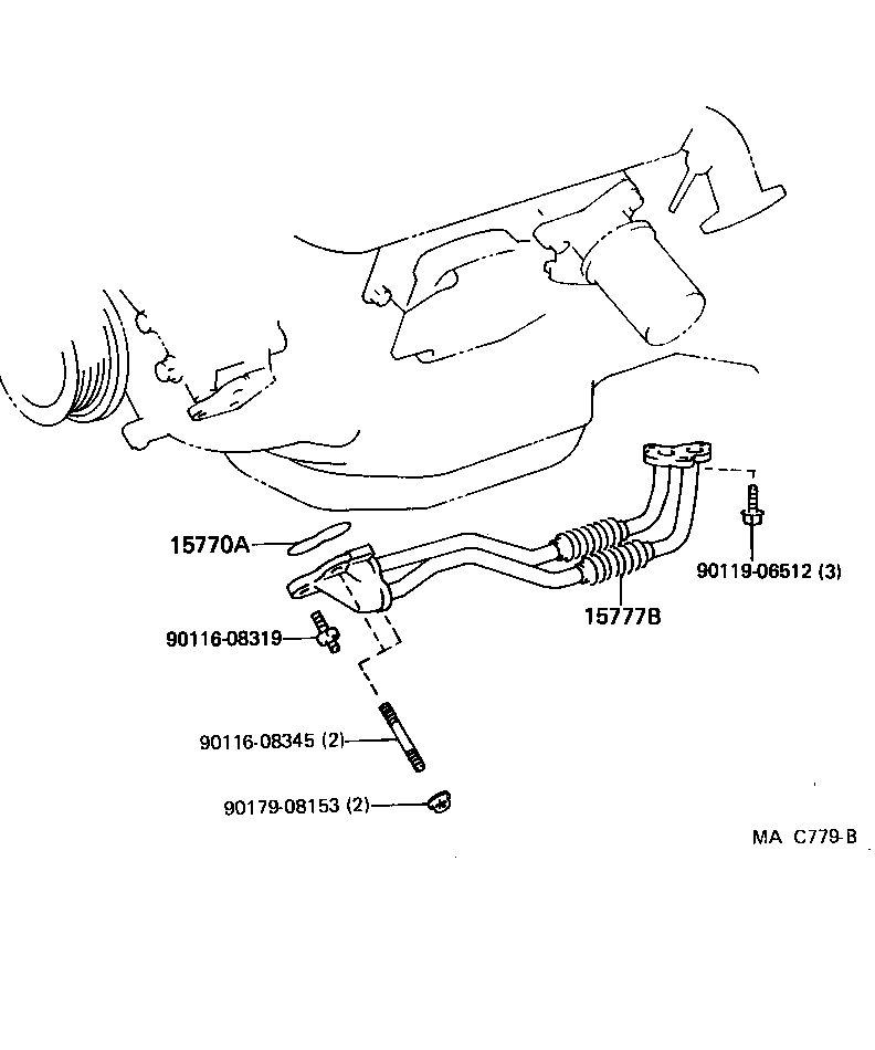 15770-50010 PIPE, OIL COOLER product image