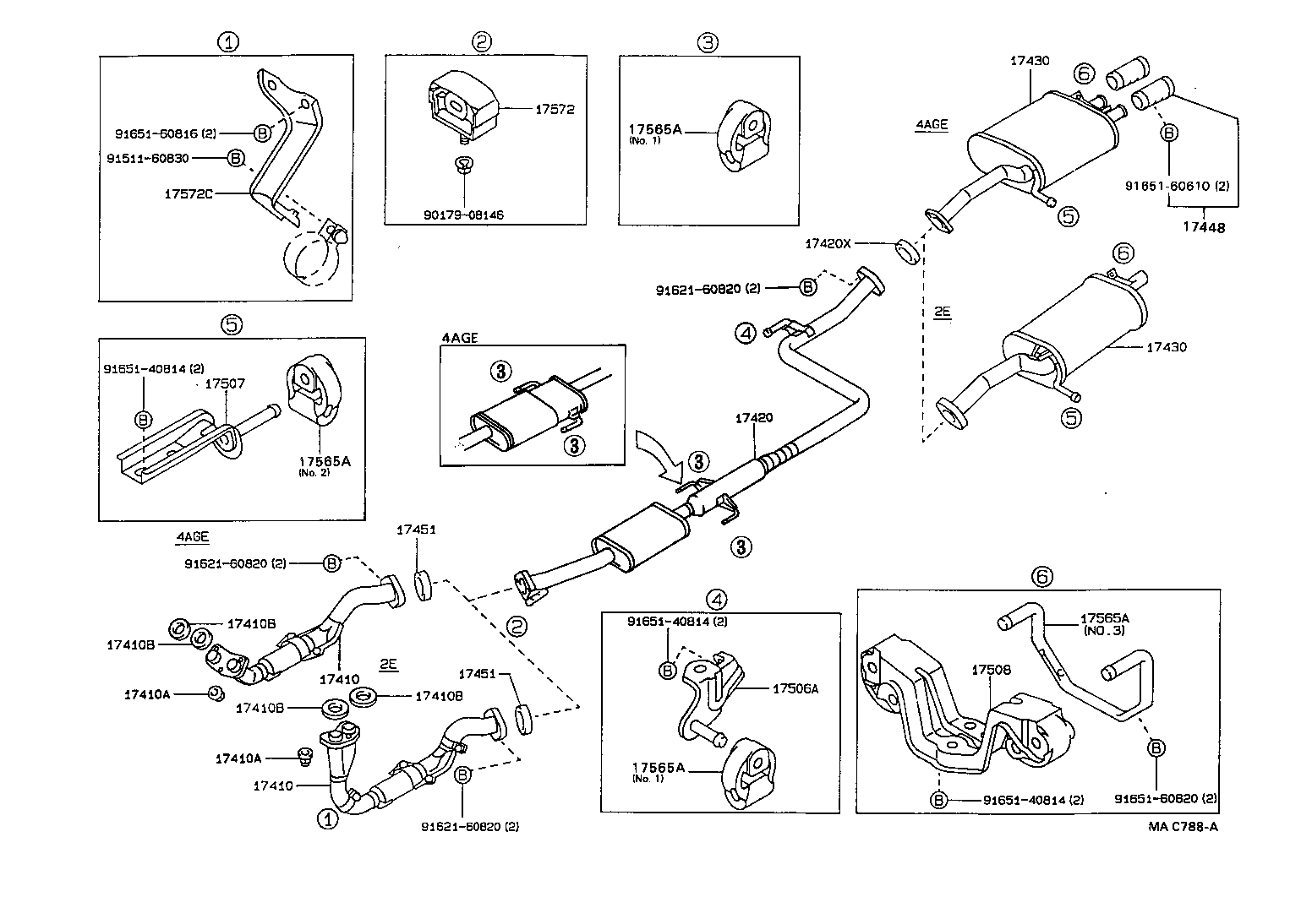 17430-16400 PIPE ASSY, EXHAUST, TAIL product image