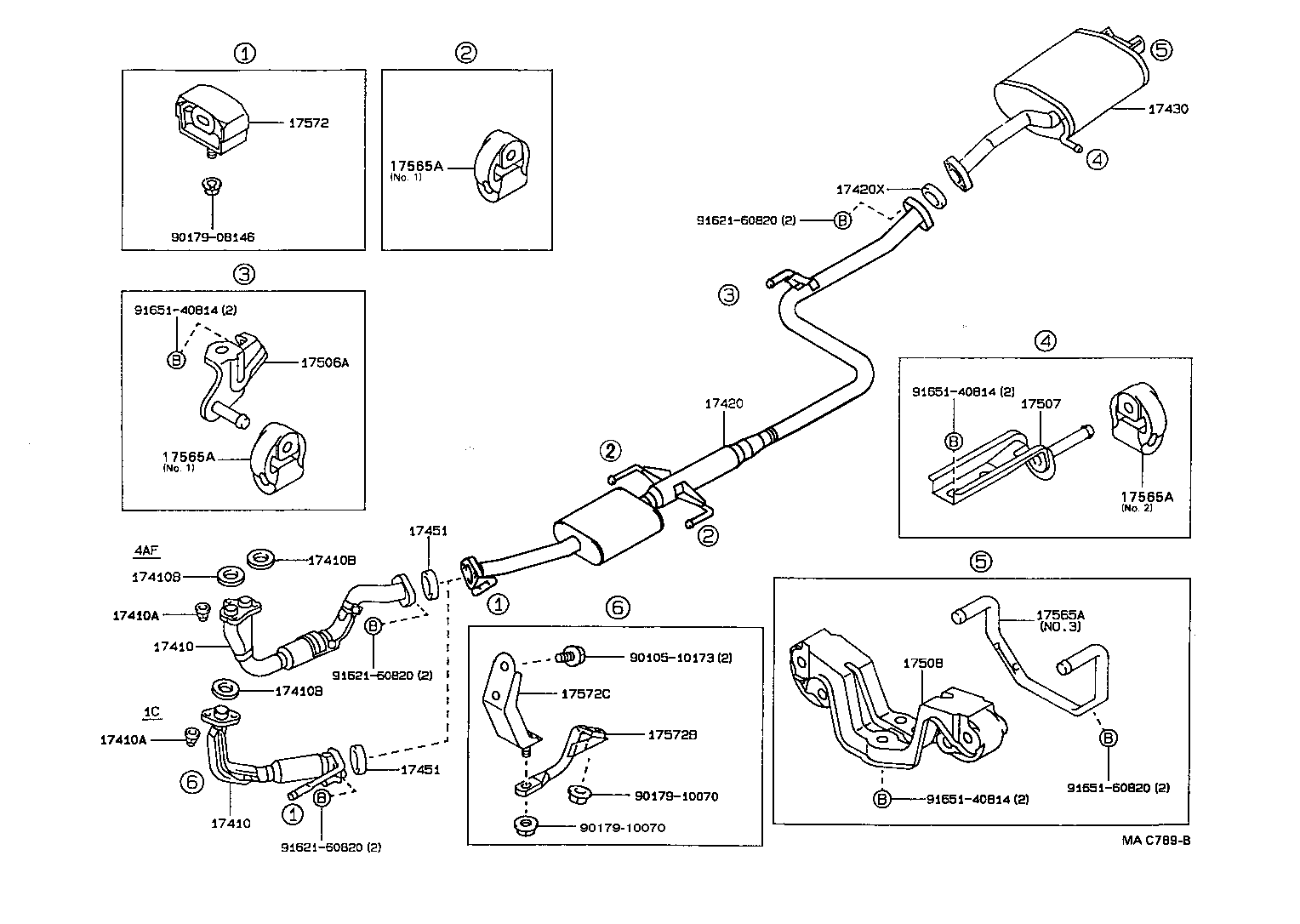 17430-16400 PIPE ASSY, EXHAUST, TAIL product image