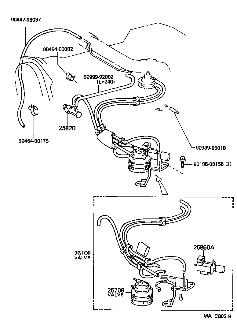 17341-70180 HOSE, NO.1(FOR IDLE-UP) product image