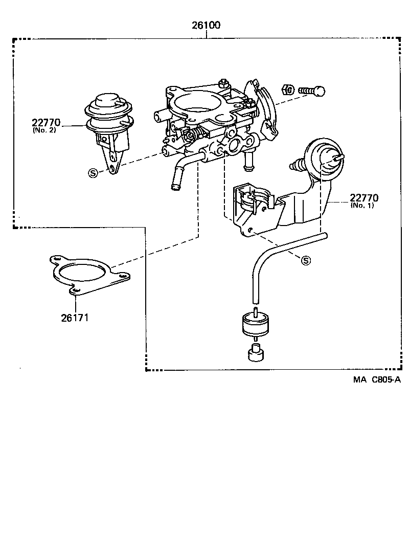 26100-54033 VENTURI ASSY product image