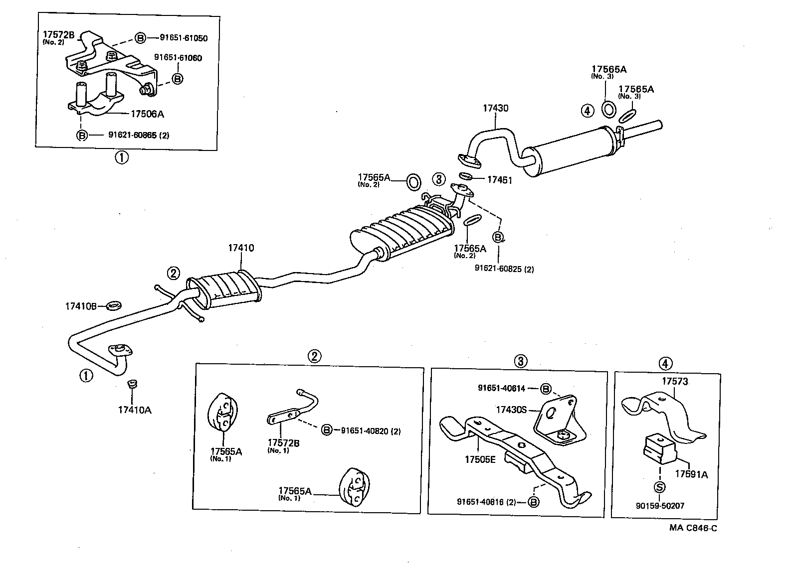 17430-70291 PIPE ASSY, EXHAUST, TAIL product image