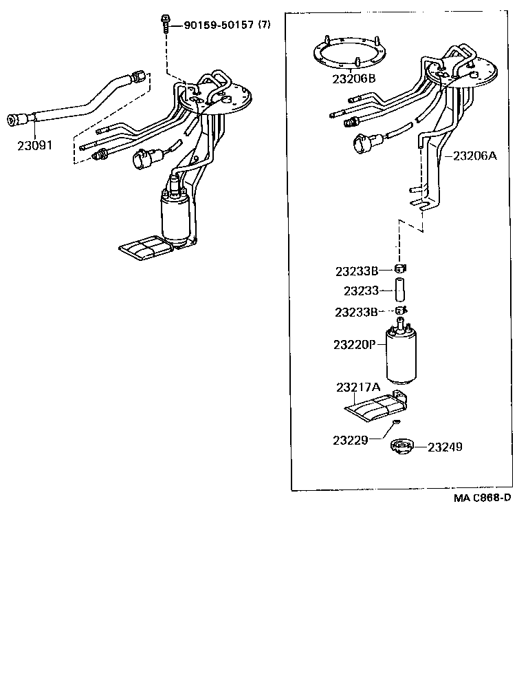 23091-35090 TUBE SUB-ASSY, FUEL PUMP product image