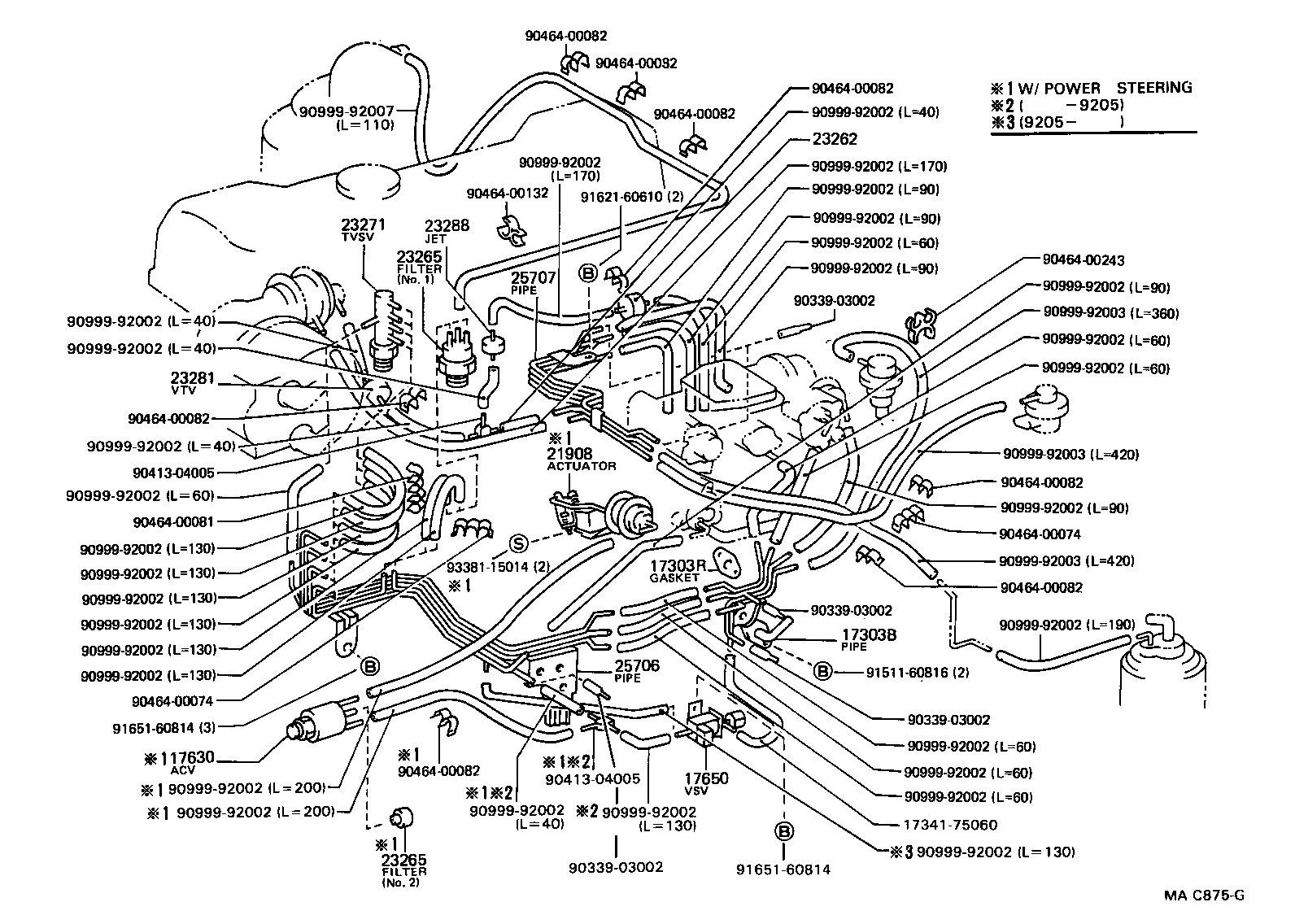 90445-10056 HOSE, NO.1(FOR IDLE-UP) product image